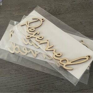 Set of 3 Wooden Reserved Signs